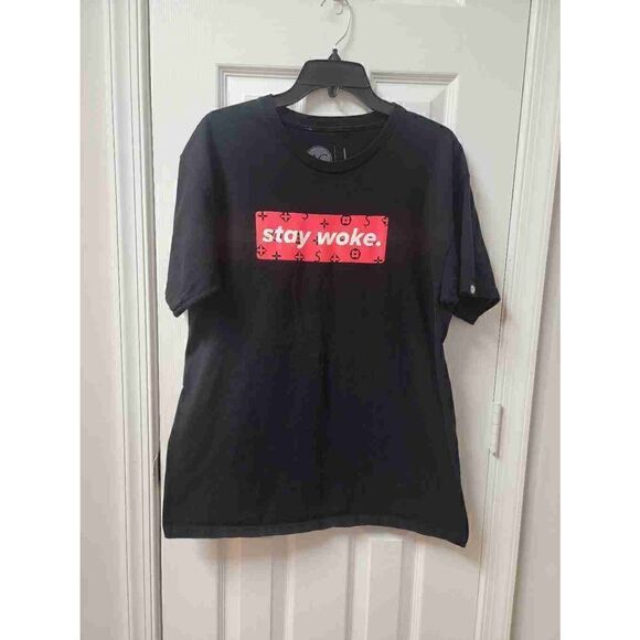 Stay Woke Black T-shirt L - Picture 1 of 6
